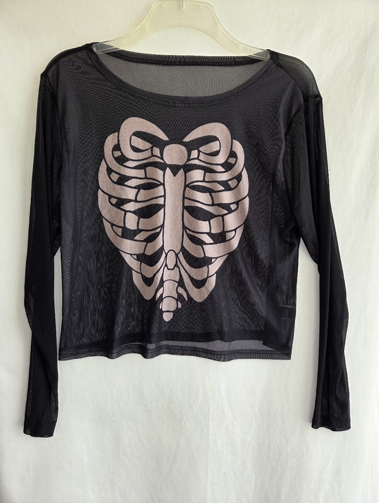SHEIN Tops - Sheer Mesh Ribcage Shirt 2XL